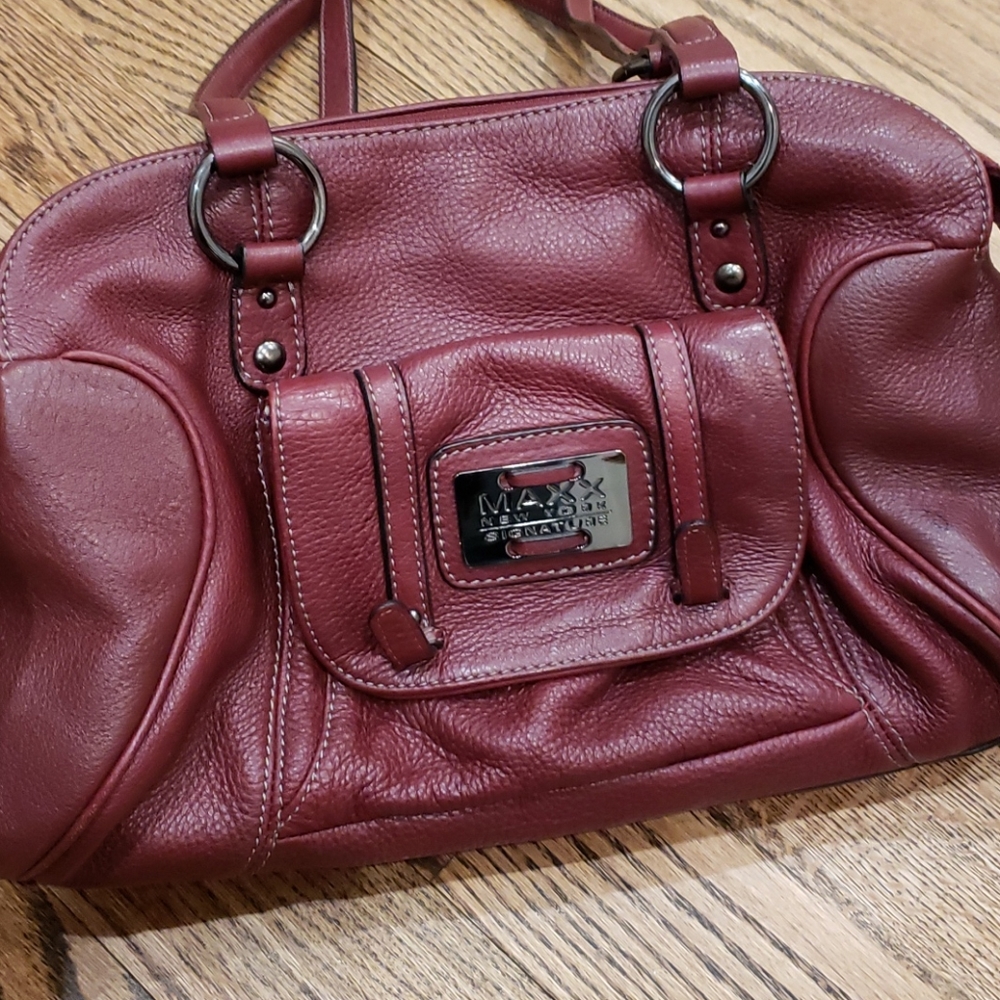 Maxx New York Signature leather purse